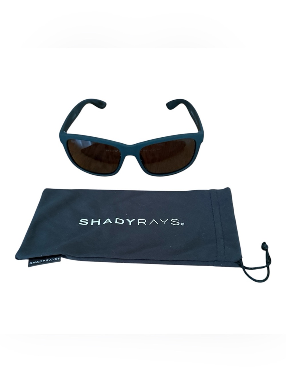 Shady Rays Black Sunglasses with Drawstring Bag
